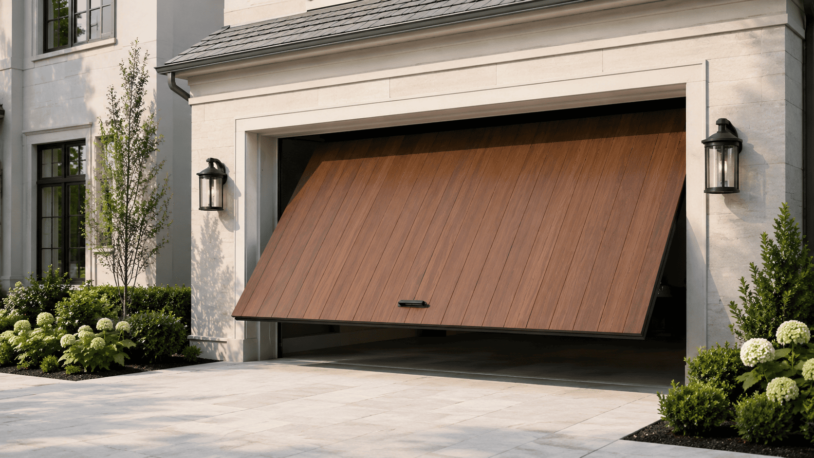 Garage door repair in progress — Murrumbeena